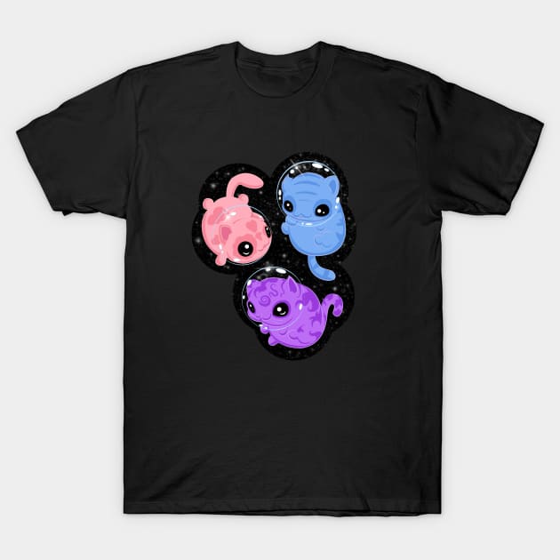 Space Kittens T-Shirt by Sarah Butler